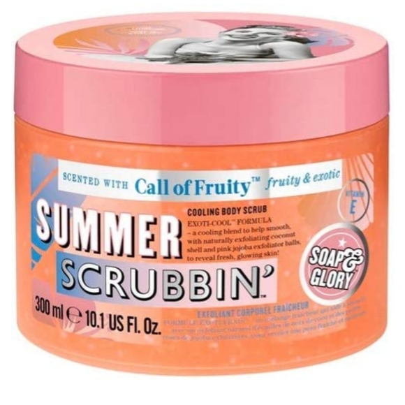 Soap & Glory Summer Scrubbin Call of Fruity Body Exfoliating Scrub Full Size NWT - Picture 3 of 8